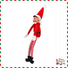 Oryginalny ELF psotnik elves behavin badly psotny skrzat chłopiec 40cm dekoracja bożonarodzeniowa, figurka świąteczna z