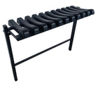 Ławka cmentarna na cmentarz składana 72 cm – wkopywana metalowa siedzisko przy grobie, udźwig 200 kg, szerokość 25 cm