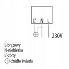 Czujnik zmierzchu zmierzchowy hermetyczny 200W LED 230V IP67 sonda 5LUX fotokomórka do automatycznego włączania lamp