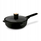 Zestaw garnków indukcja komplet patelnia z pokrywką rondelek Black Rose 10 elementów, aluminium, powłoka non-stick, na