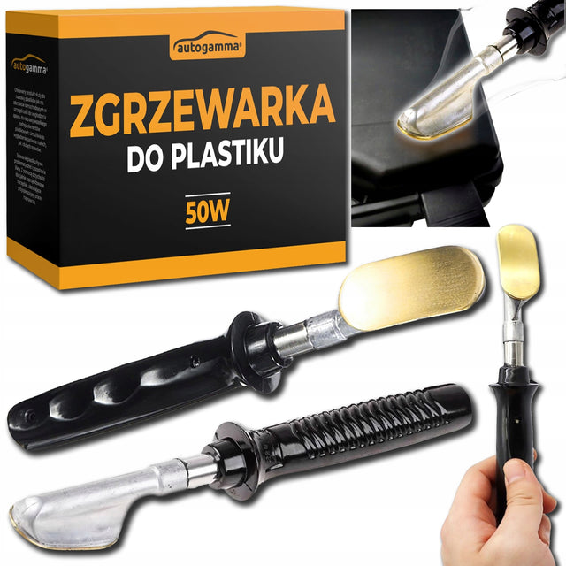 Zgrzewarka Lutownica Żelazko do Plastiku Tworzyw Wygładzanie Spawu Spawarka naprawa pęknięć, łączenie i regeneracja elementów
