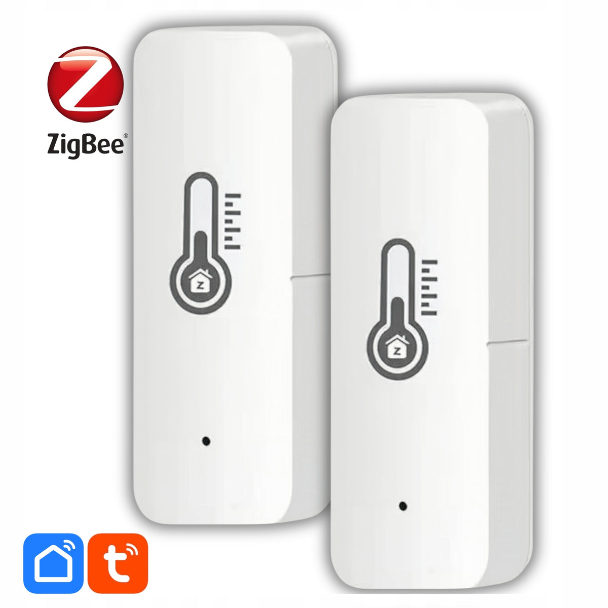 Inteligentny czujnik temperatury wilgotności Barex Tuya Zigbee 3.0 termometr higrometr do monitoringu klimatu