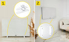 Grzejnik na podczerwień Yoer Szklany Promiennik 600W Energooszczędny +WiFi 600 W