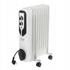 GRZEJNIK ELEKTRYCZNY OLEJOWY Z TERMOSTATEM ENERGOOSZCZĘDNY 2000W ŁAZIENKOWY 450 mm 585 mm grzewcza biały