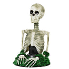 Nawiedzony szkielet z dzwiękami i ruchem reaguje na ruch ozdoby Halloween animowana figurka do domu, atrakcja na