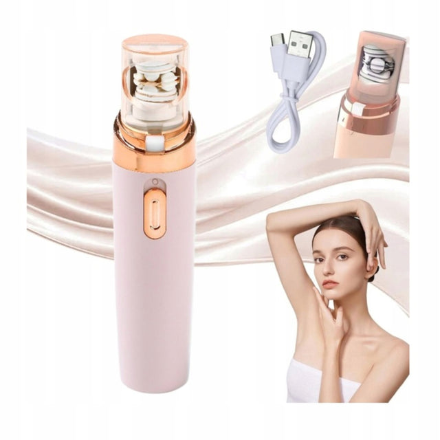 Depilator epilator do twarzy bezpieczny dla wrażliwej skóry na prezent różowy 0.09 kg