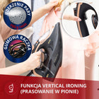 Żelazko parowe ceramiczne mocne ze stopą ceramiczną 3000W czarne do prasowania ubrań, uderzenie pary 190 g/min