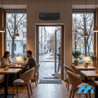 KURTYNA POWIETRZNA MOCNY GRZEJNIK ENERGOOSZCZĘDNY WiFi PILOT TIMER 2000W z nagrzewnicą elektryczną 2000 W