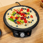 Naleśnikarka patelnia elektryczna do naleśników Teesa 30cm 1200W mocna urządzenie do crêpes, powłoka nieprzywierająca