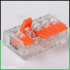 Zestaw Szybkozłączka Złączka Przewodowa Instalacyjna Dźwignia 5x4mm 50 szt zaciskowe do łączenia żył elektrycznych