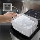 Kostkarka do lodu eberg domowa inox 12kg 160W ekspresowy lód kostki w 6min 160 w srebrny/szary
