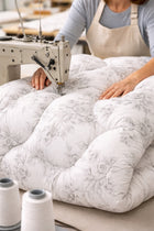 KOŁDRA 140X200 ANTYALERGICZNA CAŁOROCZNA W KWIATY POLSKI PRODUKT PREMIUM wypełnienie silikonowane, poszycie