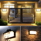 Kinkiet zewnętrzny wodoodporny lampa elewacyjna z czujnik ruchu do ogrodów oprawa LED 18 w z aluminium, czarna