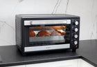 Mini Piekarnik 48l suszarka do grzybów - termoobieg rożno światło 2x szyba 48 l 1800 w czarny