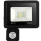 Halogen LED 20W lampa z czujnik ruchu zmierzchu naświetlacz zewnętrzny IP65 reflektor ogrodowy 1900 lm zimna biel 5000 K
