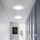 Lampa sufitowa LED plafon biały 6500K kwadratowa IP45 nowoczesna do łazienki oprawa oświetleniowa, zimna barwa światła