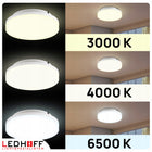Plafon LED Lampa Sufitowa CCT Biała Ciepła Zimna 22cm IP54 18W Zewnętrzny okrągła oprawa z wbudowanym źródłem światła