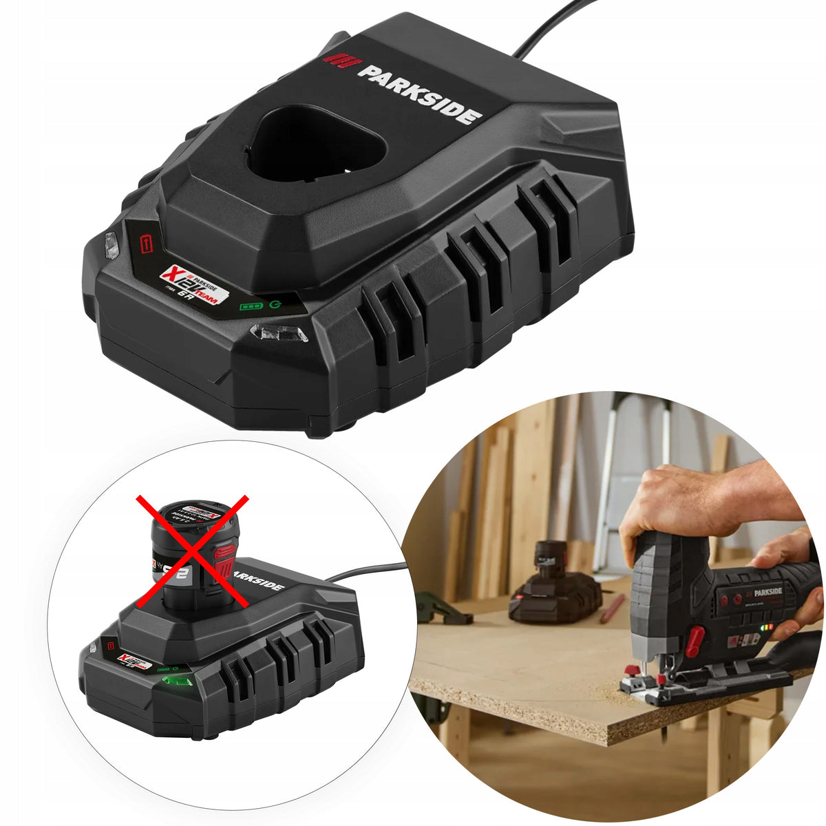 PARKSIDE PERFORMANCE PLGK 12 6.0 B1 Ładowarka 12V 6A do akumulatorów do elektronarzędzi, bateria narzędziowa