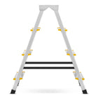 Drabina aluminiowa domowa dwustronna składana higher 2x4 stopnie taboret schodki do malowania, podest 78 cm, udźwig 125