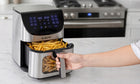 Frytkownica beztłuszczowa AIR fryer frytownica electo 2000W 14 programów 8l srebrny/szary