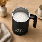 Spieniacz do mleka kawy podgrzewacz elektryczny 4 tryby 500W 625ml 4W1 dzbankowy do cappuccino latte czarny