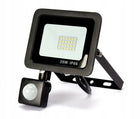 Naświetlacz Lampa Halogen LED 20W Czujnik Ruchu reflektor zewnętrzny 1800 lm 4000 K IP66, oświetlenie ogrodu i elewacji