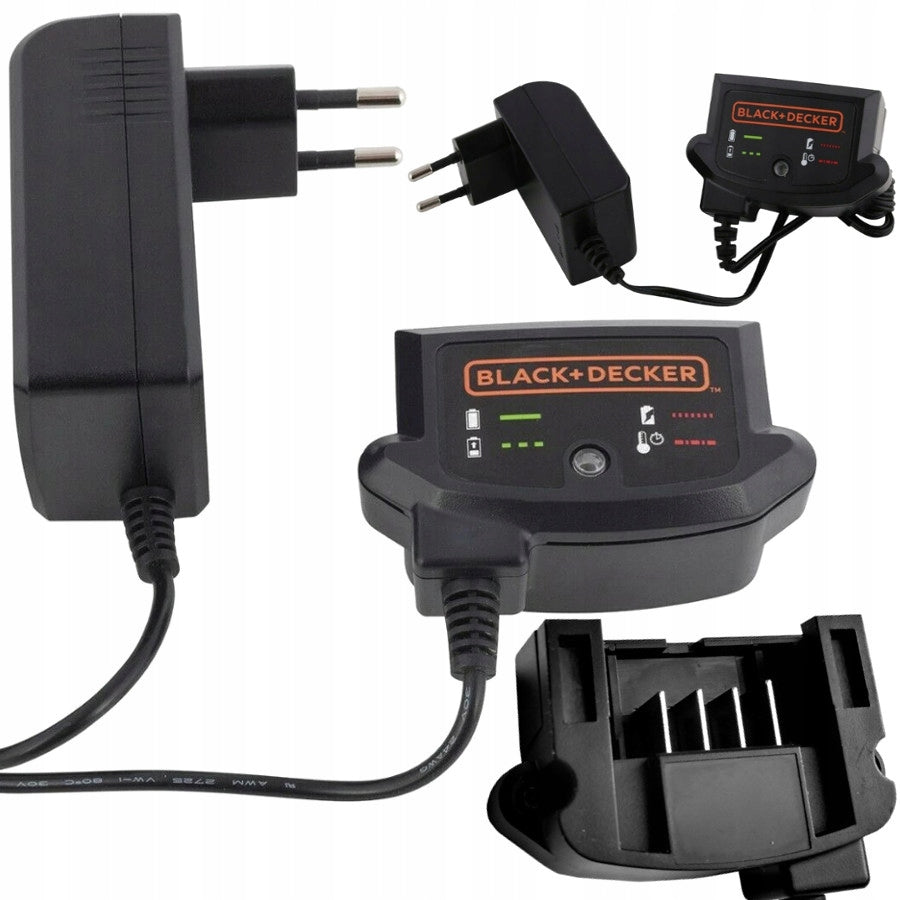 Ładowarka 10.8V / 14.4V / 18V do akumulatorów Li-Ion Black & Decker do baterii litowo-jonowych, do elektronarzędzi