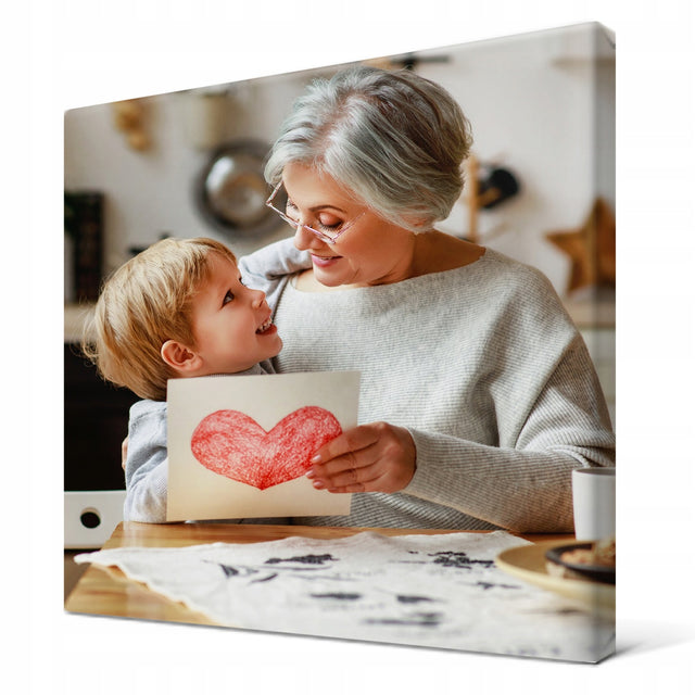 Fotoobraz Personalizowany na Płótnie Canvas 30 × 30 cm Prezent zdjęcie ścienne, dekoracja domu, kwadratowy wydruk cyfrowy