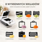 Krajalnica do Warzyw Owoców Szatkownica 8 Ostrzy Kostka Plastry Paski ręczna siekaczka kuchenna do krojenia i siekania