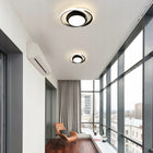 Lampa Sufitowa Plafon LED Okrągła Nowoczesna Czarna + Biała 32W 4500K oprawa aluminiowa do salonu, 2 punkty światła