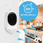 Czujnik gazu czadu LPG alarm detektor tlenku węgla CO certyfikowany 2w1 LCD wykrywacz, sygnalizator przewodowy