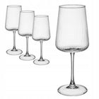 Zestaw kieliszków rosso 540ml 4 szt duże eleganckie do wina do wody ryfle