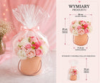 Flowerbox z kwiatami mydlanymi 22 SZT bukiet w pudełku prezent flower BOX pachnąca dekoracja do wnętrz, 20 cm, na