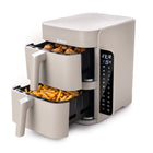 Frytkownica beztłuszczowa dwukomorowa pionowa panel boczny LED Air Fryer szary