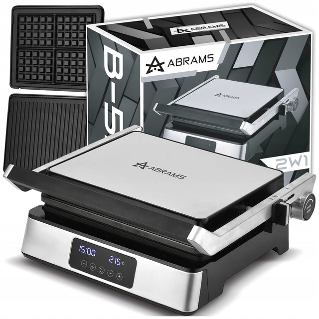 Grill gofrownica opiekacz elektryczny toster panini + gofry duży MOC 2200W nominalna