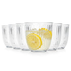6x Szklanki DO NAPOJÓW wody drinków zestaw komplet szklanek szklanka 260 ml bezbarwne szkło, można myć w zmywarce