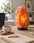 LIVELLO LAHORE Lampa solna himalajska bryła naturalna 3-5 kg JONIZATOR lampka z kryształu soli, ozdoba do sypialni i