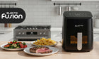 Frytkownica beztłuszczowa 4,5l AIR fryer 1500W frytownica panel 8 programów czarny