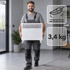 Grzejnik elektryczny energooszczędny konwektorowy VECTO 1000W 1kW+TERMOSTAT 468 mm 460 mm grzewcza biały