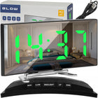 Zegar cyfrowy zegarek elektroniczny stojący termometr godzina budzik LCD do sypialni na biurko temperatura zasilanie