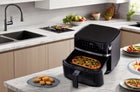 Frytkownica beztłuszczowa AIR fryer frytownica duża 8l 1800W misa XL czarny