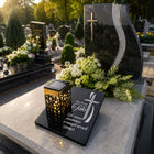 ZNICZ SOLARNY Wieczna Latarenka LED STATUETKA GRÓB lampka dla TATY Grawer dekoracja cmentarna, światełko nagrobne