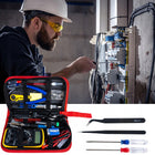 Zestaw lutowniczy do lutowania lutownica multimetr miernik groty ściągacz 90W 230V 450°C precyzyjna do elektroniki i