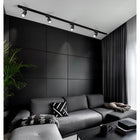 Zestaw Szynoprzewód Szyna 3m + 5x Lampa GU10 LED system oświetlenia sufitowego, czarne aluminiowe oprawy