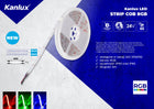 Taśma LED Kanlux lcob 3W/M 12 IP00-WW pasek świetlny, oświetlenie dekoracyjne, 5 m, 1440 lm, 15 w, 12 V DC, ciepła biel