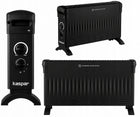 GRZEJNIK ELETKRYCZNY KONWEKTOROWY ENERGOOSZCZĘDNY TERMOSTAT 2000W 525 mm 330 mm grzewcza czarny