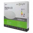 Plafon LED 24W 1920lm IP44 4000K EC20101 Eco Light lampa sufitowa okrągła biała, oświetlenie do łazienki ze