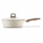 PATELNIA INDUKCJA z Powłoką CERAMICZNĄ Kremowa Konighoffer Rosti 28cm tradycyjna 85 mm 28 cm /Wzór