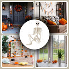 SZKIELET WISZĄCY MODEL KOŚCIOTRUP DEKORACJA SKELETON NA HALLOWEEN 90 CM plastikowa ozdoba, straszak do domu i na imprezę
