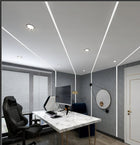 Profil LED aluminiowy do płyt GK gipsowych 2m Solidny Regips Taśmy LED listwa szpachlowa, zabudowa karton-gips, kanał
